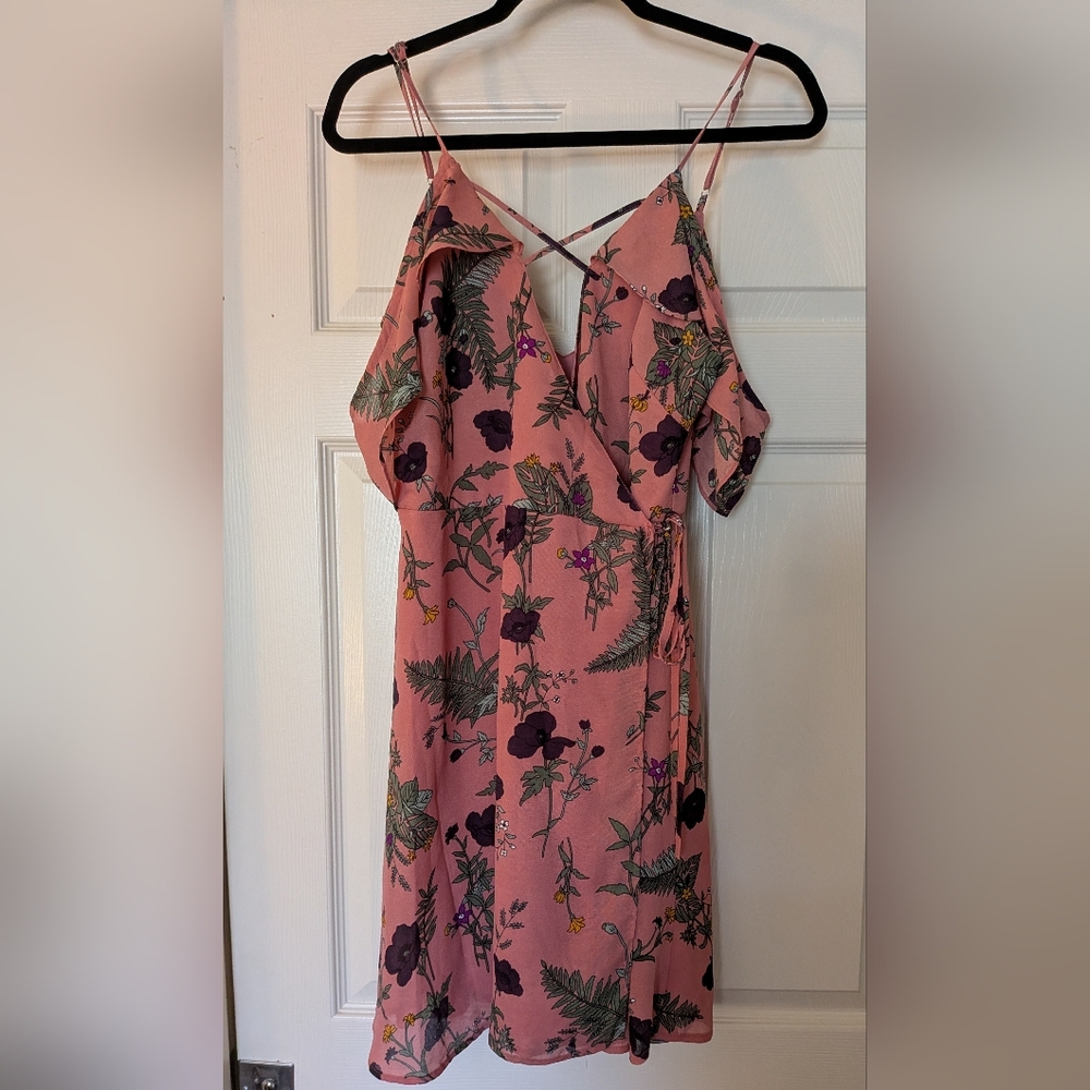 Mi Ami Pink Floral Mini Dress - Small - NWT